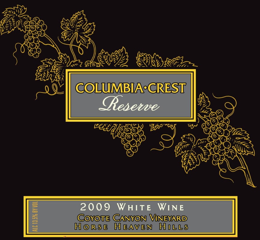 Columbia Crest Reserve White 2009 Front Label