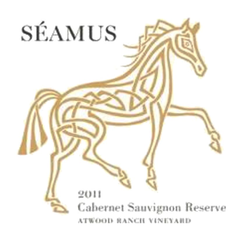 Seamus Wines Atwood Ranch Vineyard Reserve Cabernet Sauvignon 2011 Front Label