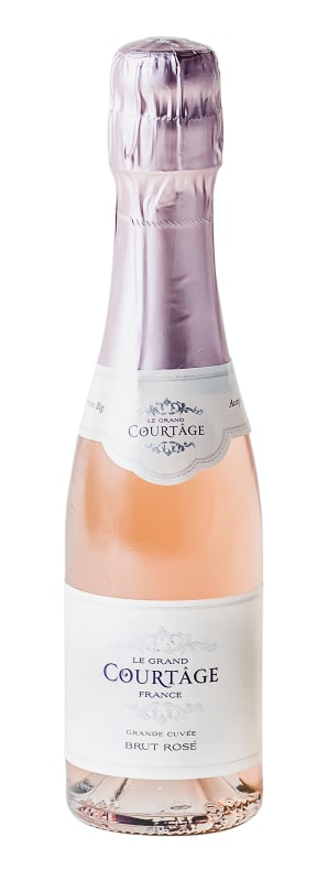 Le Grand Courtage Rose Brut (187ML Split) Front Bottle Shot