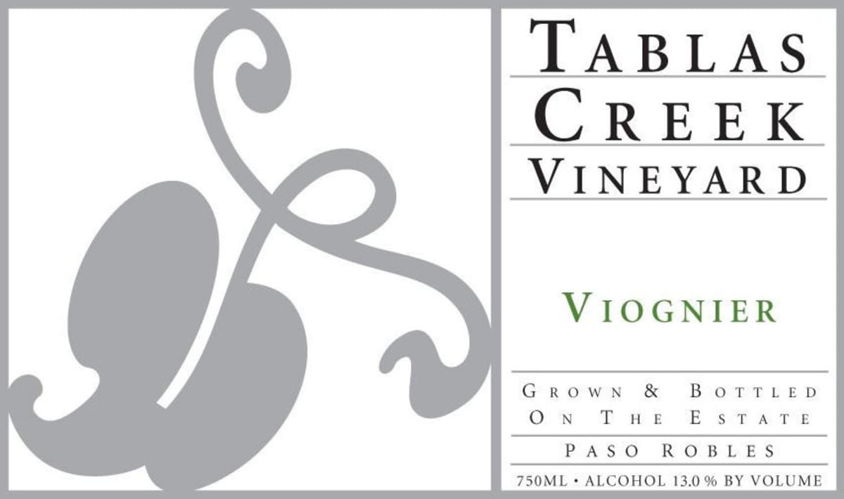 Tablas Creek Viognier 2012 Front Label