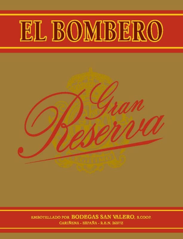 El Bombero Gran Reserva Grenache 2010 Front Label