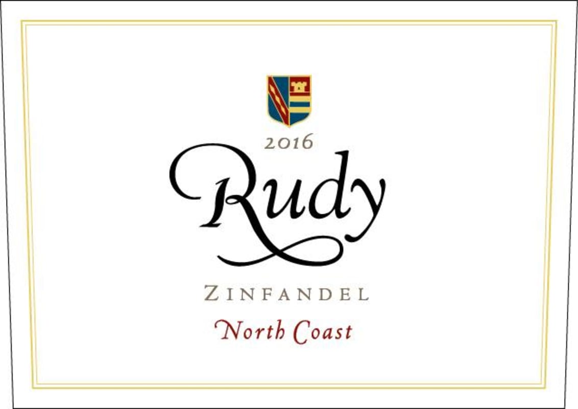 Rudy Zinfandel 2016 Front Label