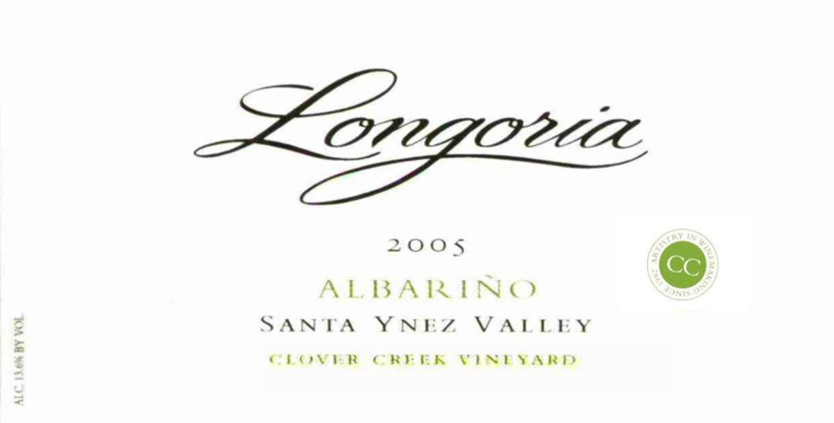Longoria Albarino 2005 Front Label