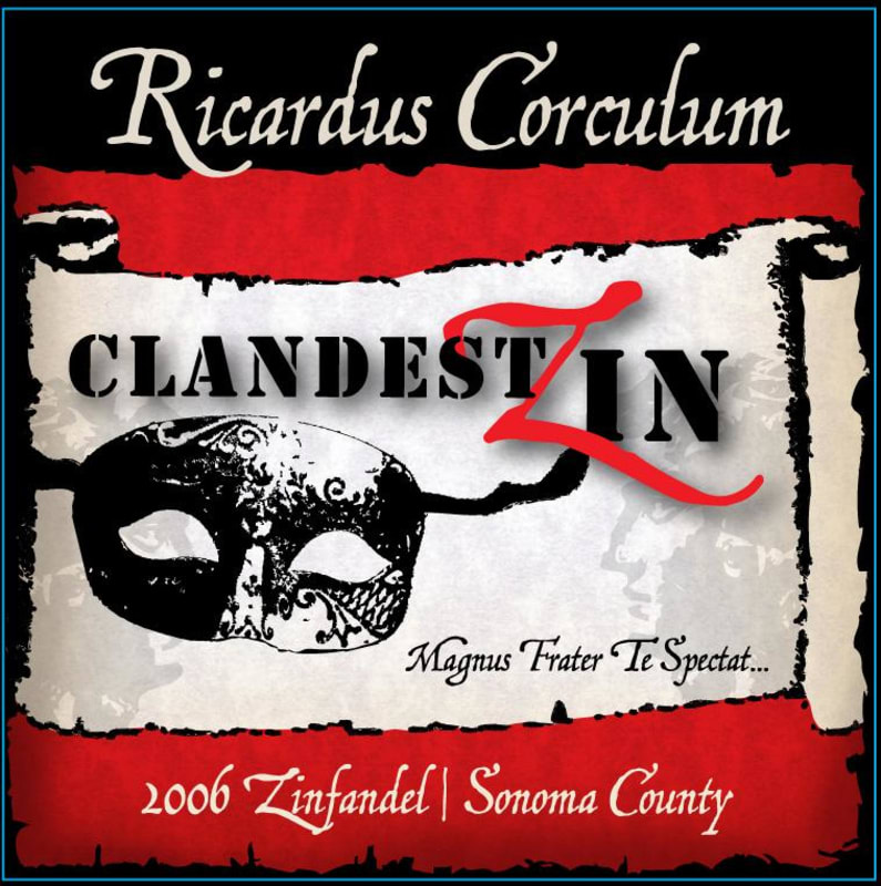 Ricardus Corculum ClandestZin 2006 Front Label