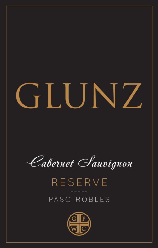 Glunz Family Winery Reserve Cabernet Sauvignon 2014 Front Label