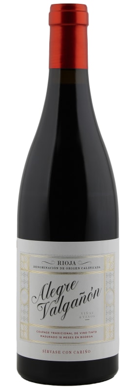 Alegre Valganon Rioja Tinto 2022 Front Bottle Shot