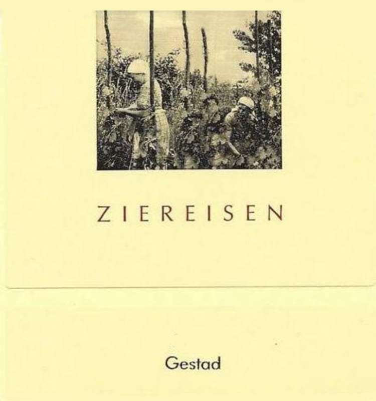Weingut Ziereisen Gestad Syrah 2014 Front Label