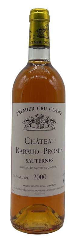Chateau Rabaud Promis Sauternes 2000 Front Bottle Shot