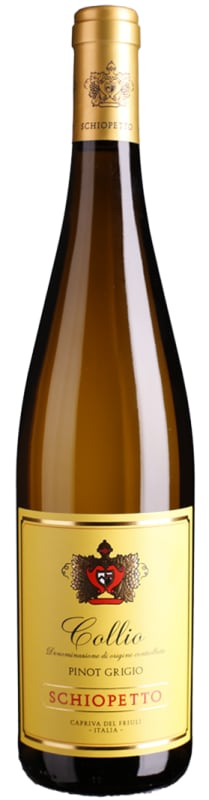 Schiopetto Pinot Grigio 2023 Front Bottle Shot