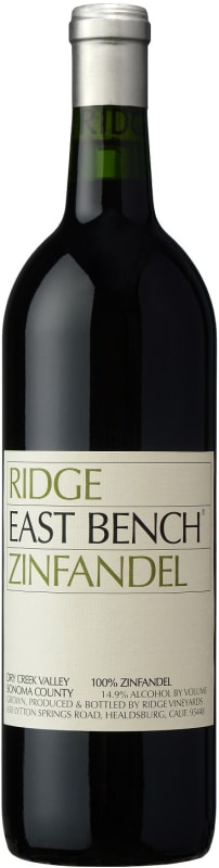 Ridge East Bench Zinfandel 2017 Front Bottle Shot