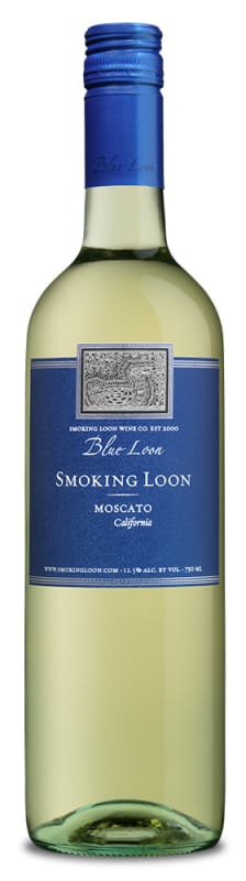 Smoking Loon Blue Loon Moscato 2015 Front Bottle Shot