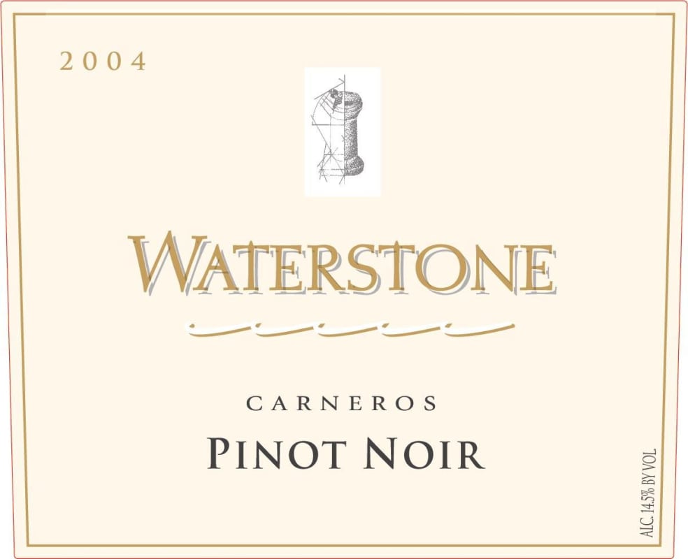 Waterstone Carneros Pinot Noir 2004 Front Label