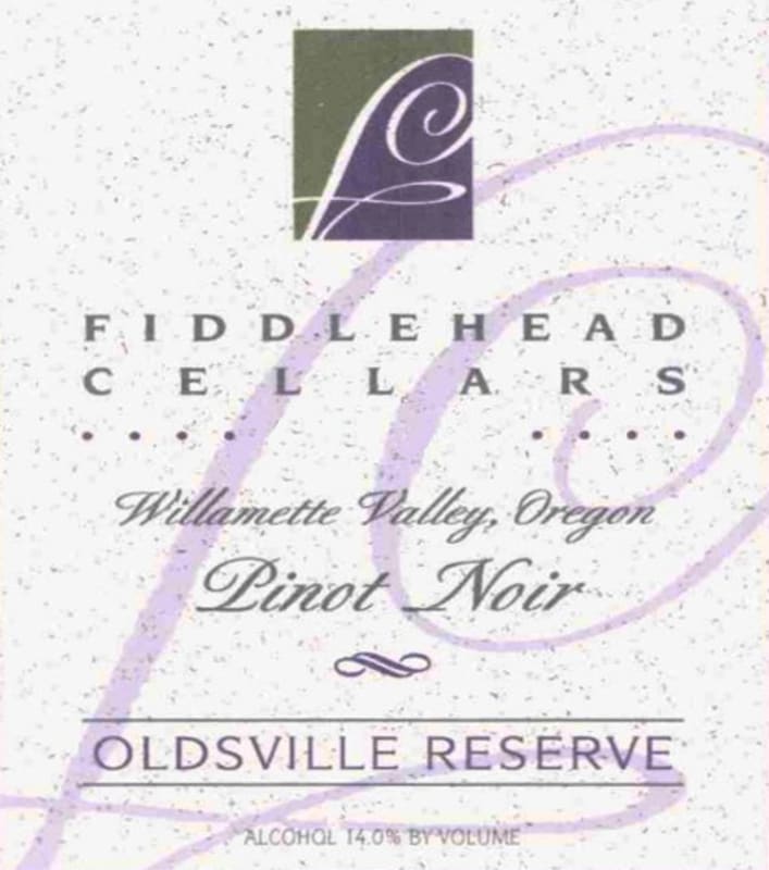 Fiddlehead Oldsville Reserve Pinot Noir 2003 Front Label