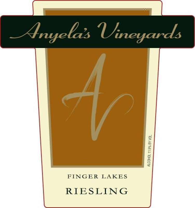 Anyela's Vineyard Riesling 2014 Front Label