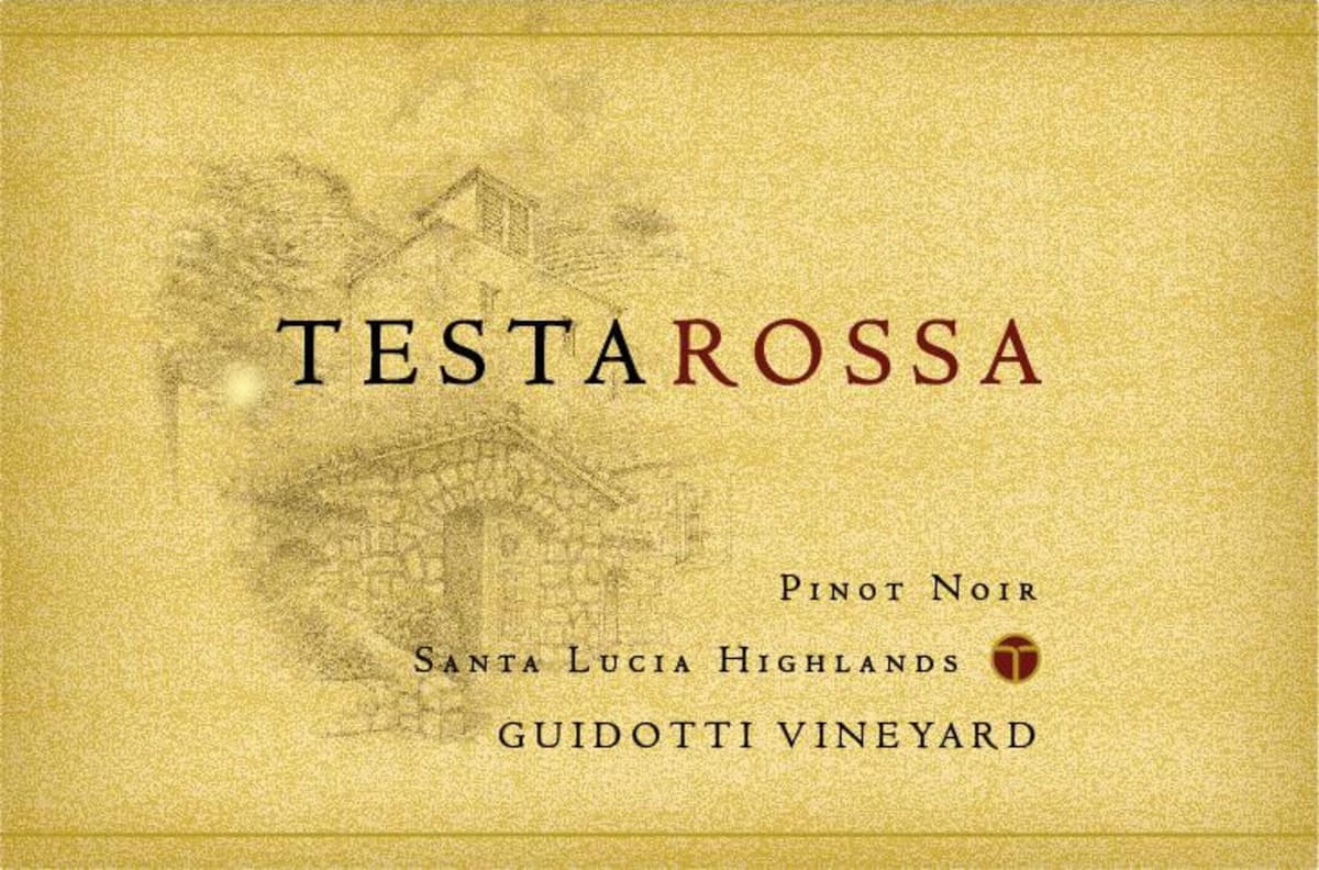Testarossa Guidotti Vineyard Pinot Noir 2013 Front Label