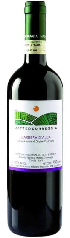 Matteo Correggia Barbera d'Alba 2014 Front Bottle Shot