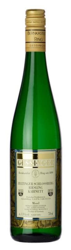 Gessinger Zeltinger Schlossberg Riesling Kabinett 2015 Front Bottle Shot