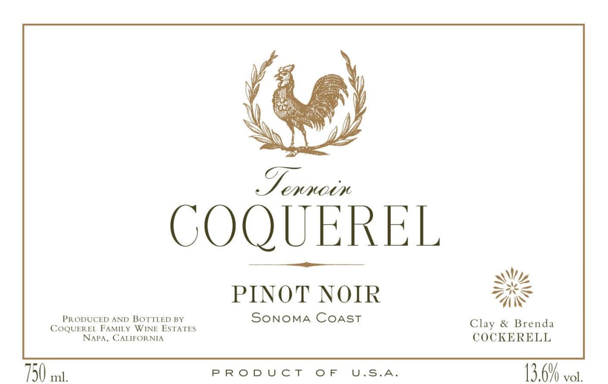 Coquerel Wines Pinot Noir 2013 Front Label