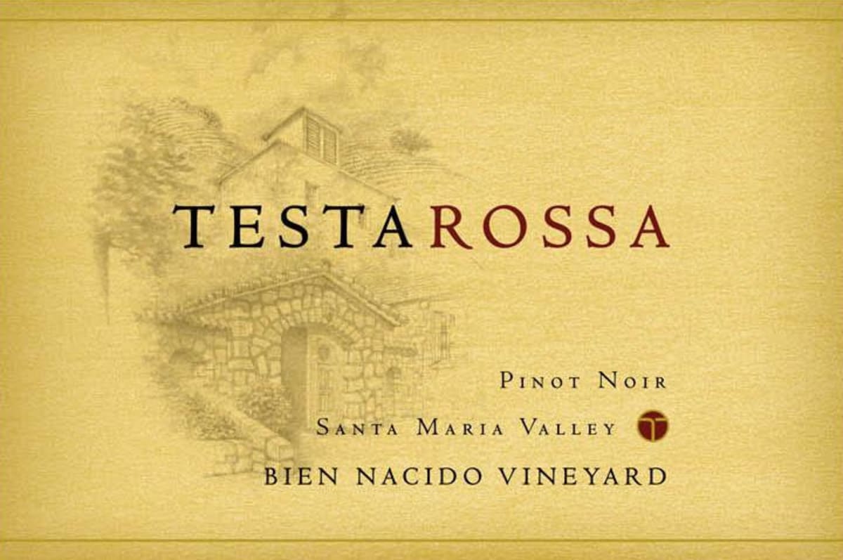 Testarossa Bien Nacido Vineyard Pinot Noir 2010 Front Label