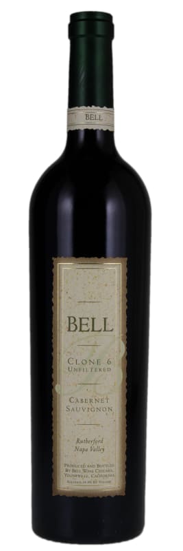 Bell Wine Cellars Clone 6 Cabernet Sauvignon 2016 Front Bottle Shot