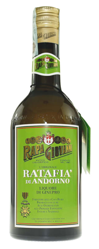 Rapa Giovanni Ratafia di Andorno Juniper Liqueur Front Bottle Shot