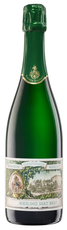 Maximin Grunhaus Mosel Riesling Brut Sekt 2016 Front Bottle Shot