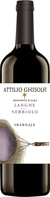 Attilio Ghisolfi Langhe Nebbiolo 2018 Front Bottle Shot