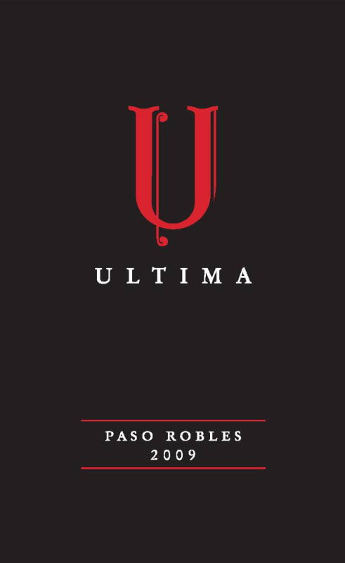 Ultima Paso Robles Red 2009 Front Label
