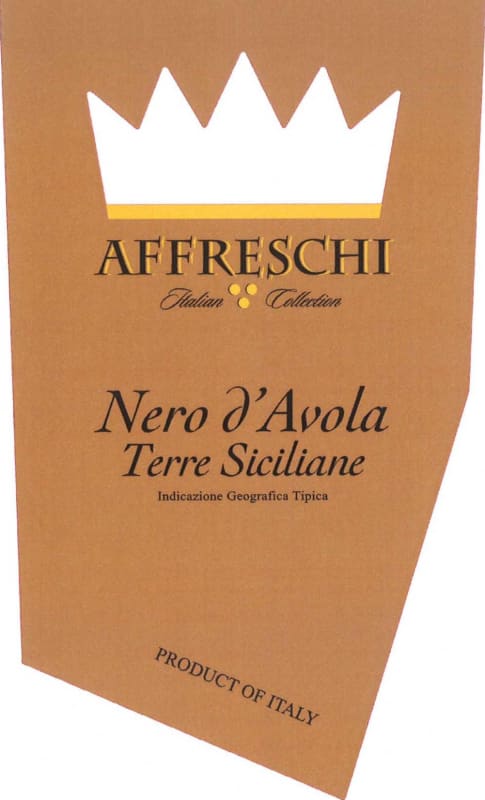 Affreschi Terre Sicilane Nero d'Avola 2015 Front Label