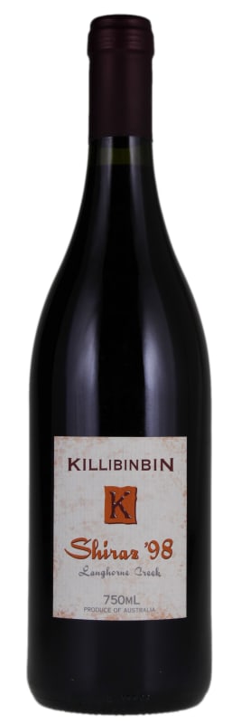 Killibinbin Shiraz 1998 Front Bottle Shot