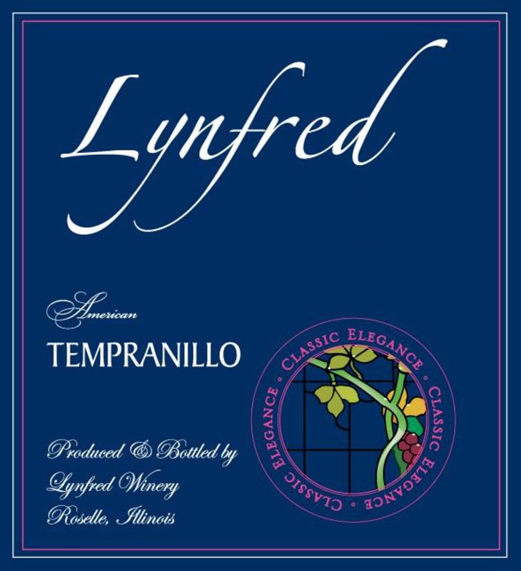 Lynfred Winery Tempranillo 2015 Front Label