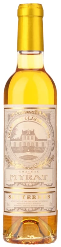 Chateau de Myrat Sauternes (375ML half-bottle) 2016 Front Bottle Shot