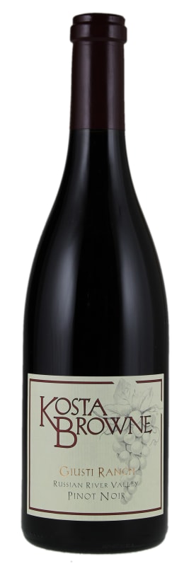 Kosta Browne Giusti Ranch Pinot Noir 2017 Front Bottle Shot