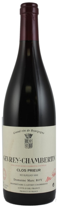 Domaine Marc Roy Gevrey-Chambertin Clos Prieur 2017 Front Bottle Shot