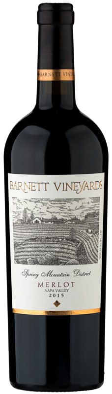 Barnett Vineyards Spring Mountain Merlot 2015 Front Bottle Shot
