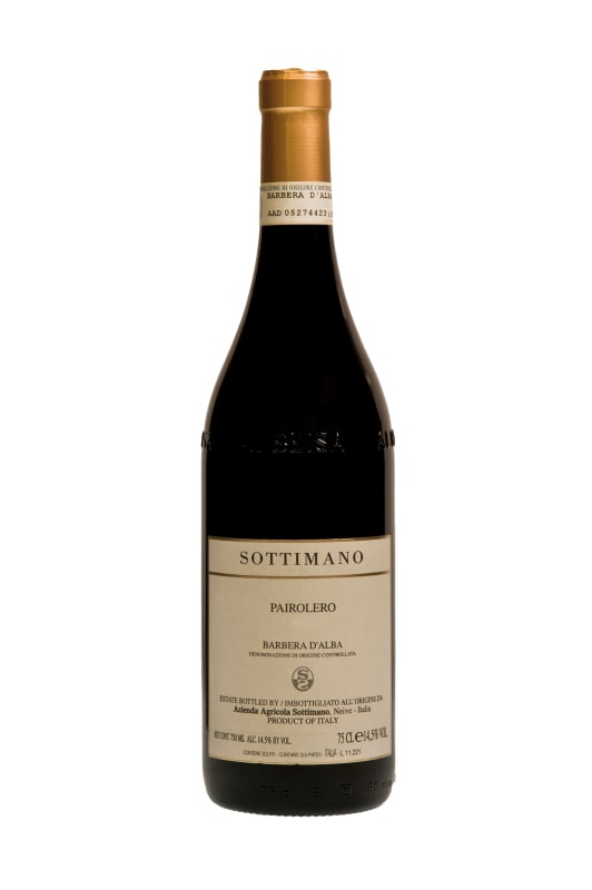 Sottimano Barbera d'Alba Pairolero 2020 Front Bottle Shot