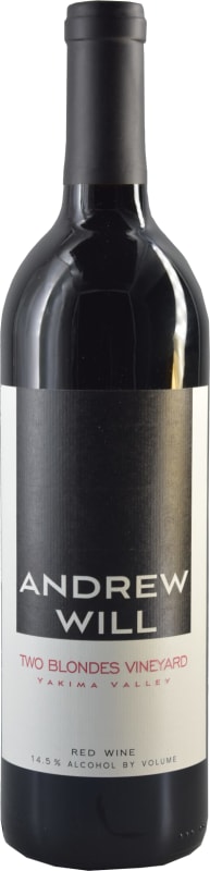 Andrew Will Winery Two Blondes Vineyard Red 2019 Front Bottle Shot