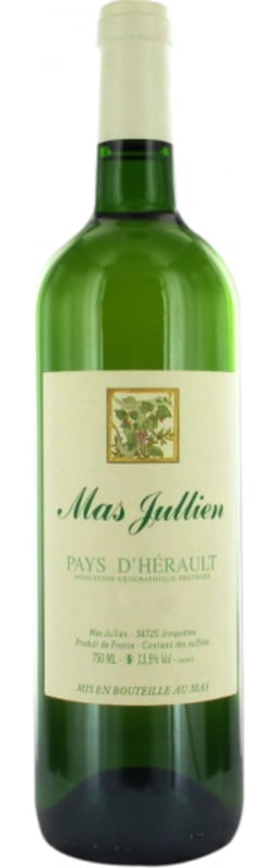Mas Jullien Coteaux du Languedoc Blanc 2011 Front Bottle Shot