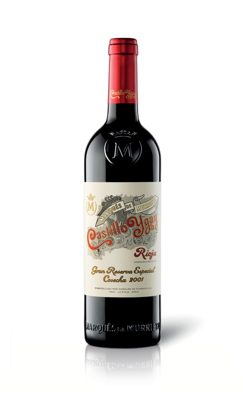 Marques de Murrieta Castillo Ygay Gran Reserva Especial 2001 Front Bottle Shot