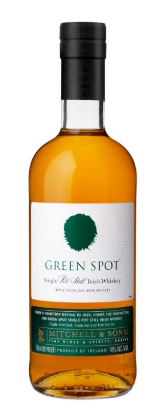 Spot Green Spot Single Pot Still Irish Whiskey Front Bottle Shot