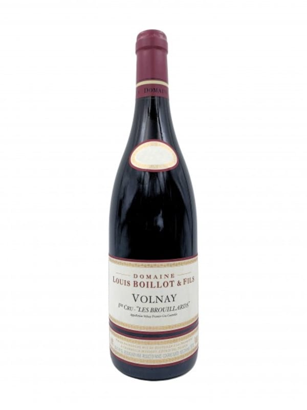 Domaine Louis Boillot Volnay Les Brouillards Premier Cru 2018 Front Bottle Shot