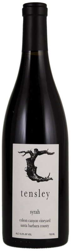 Tensley Colson Canyon Vineyard Syrah 2020 Front Bottle Shot