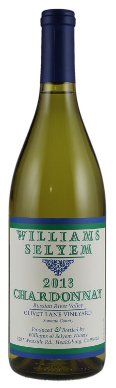 Williams Selyem Olivet Lane Chardonnay 2013 Front Bottle Shot