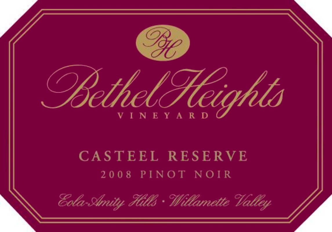 Bethel Heights Casteel Reserve Pinot Noir 2008 Front Label