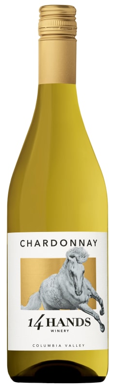 14 Hands Chardonnay 2021 Front Bottle Shot
