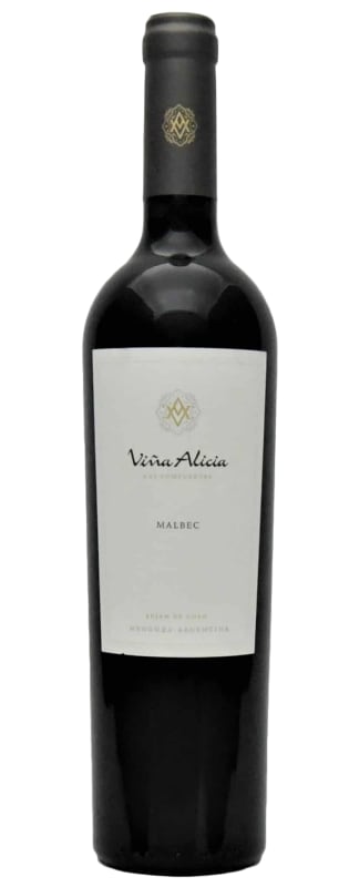 Vina Alicia Las Compuertas Malbec 2018 Front Bottle Shot