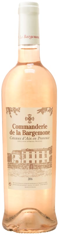 Commanderie de la Bargemone Coteaux d'Aix en Provence Rose 2016 Front Bottle Shot