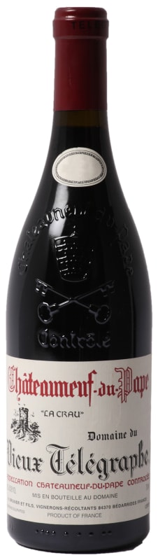 Domaine du Vieux Telegraphe Chateauneuf-du-Pape La Crau Rouge 1995 Front Bottle Shot