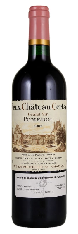 Vieux Chateau Certan 2005 Front Bottle Shot