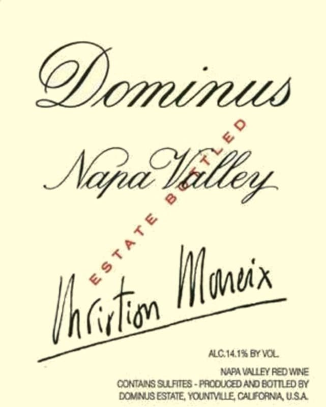 Dominus Estate (3 Liter Bottle) 2018 Front Label